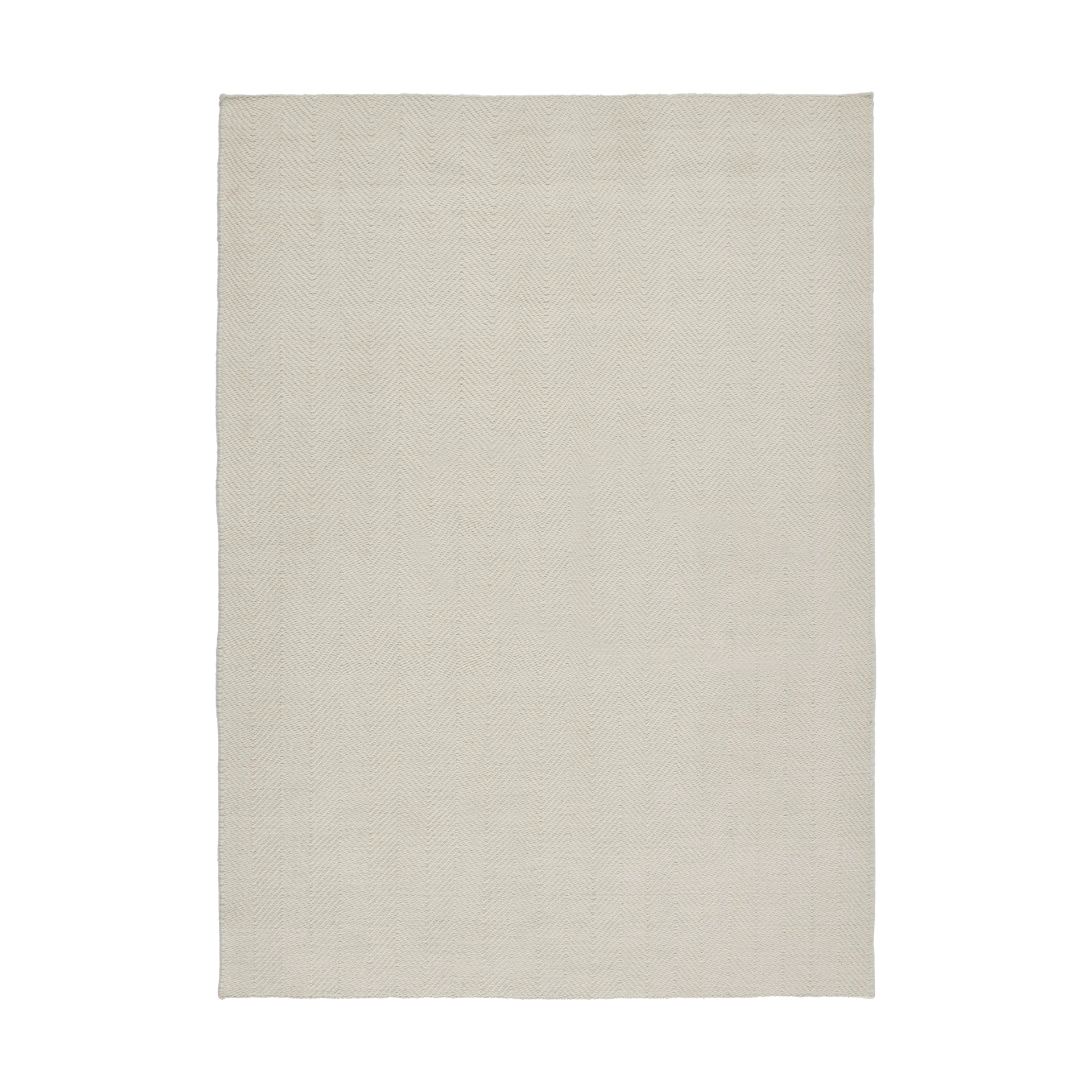 Alfombra de lana Furrow blanco natural, 170x240 cm Scandi Living