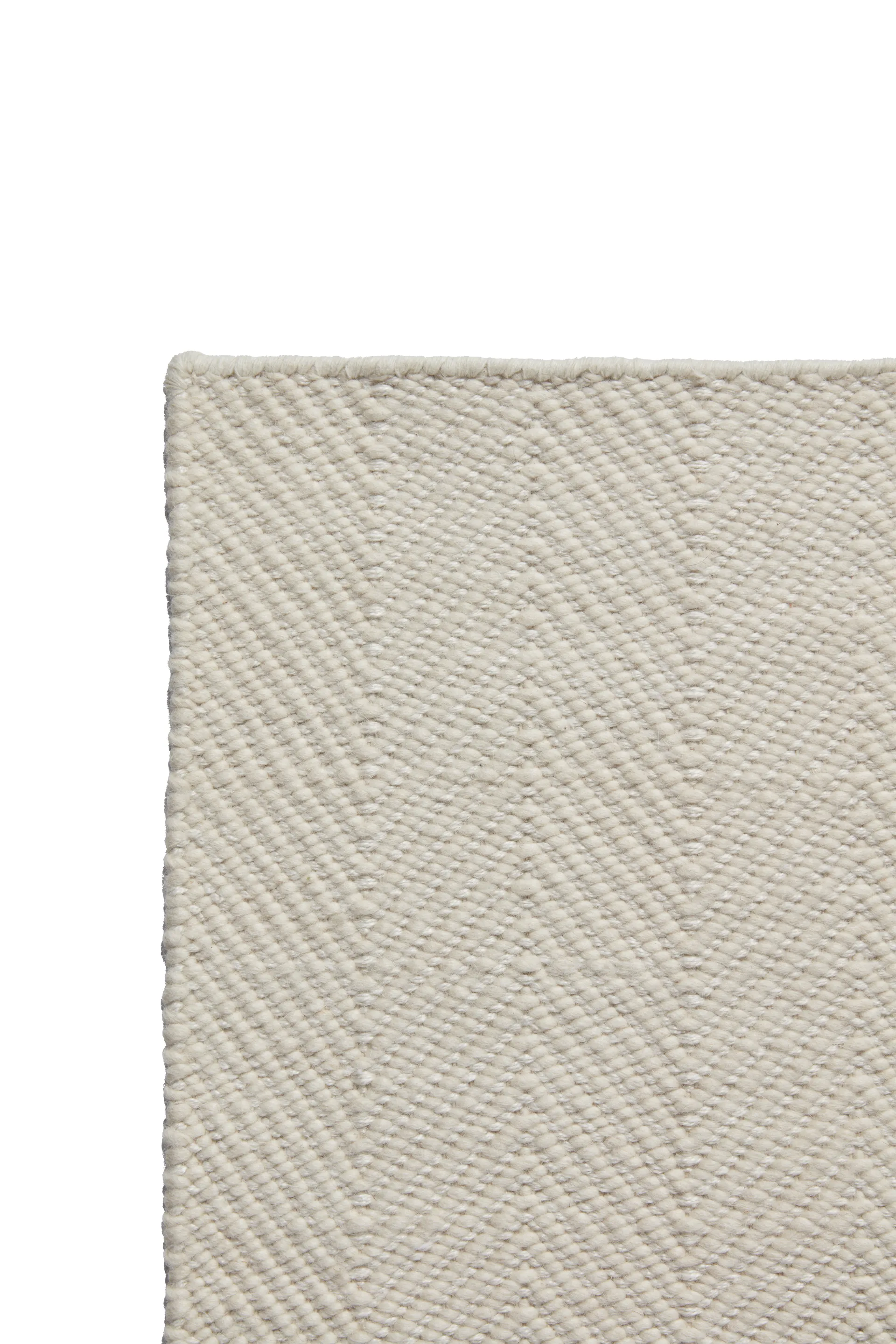 Alfombra de lana Furrow blanco natural, 170x240 cm Scandi Living