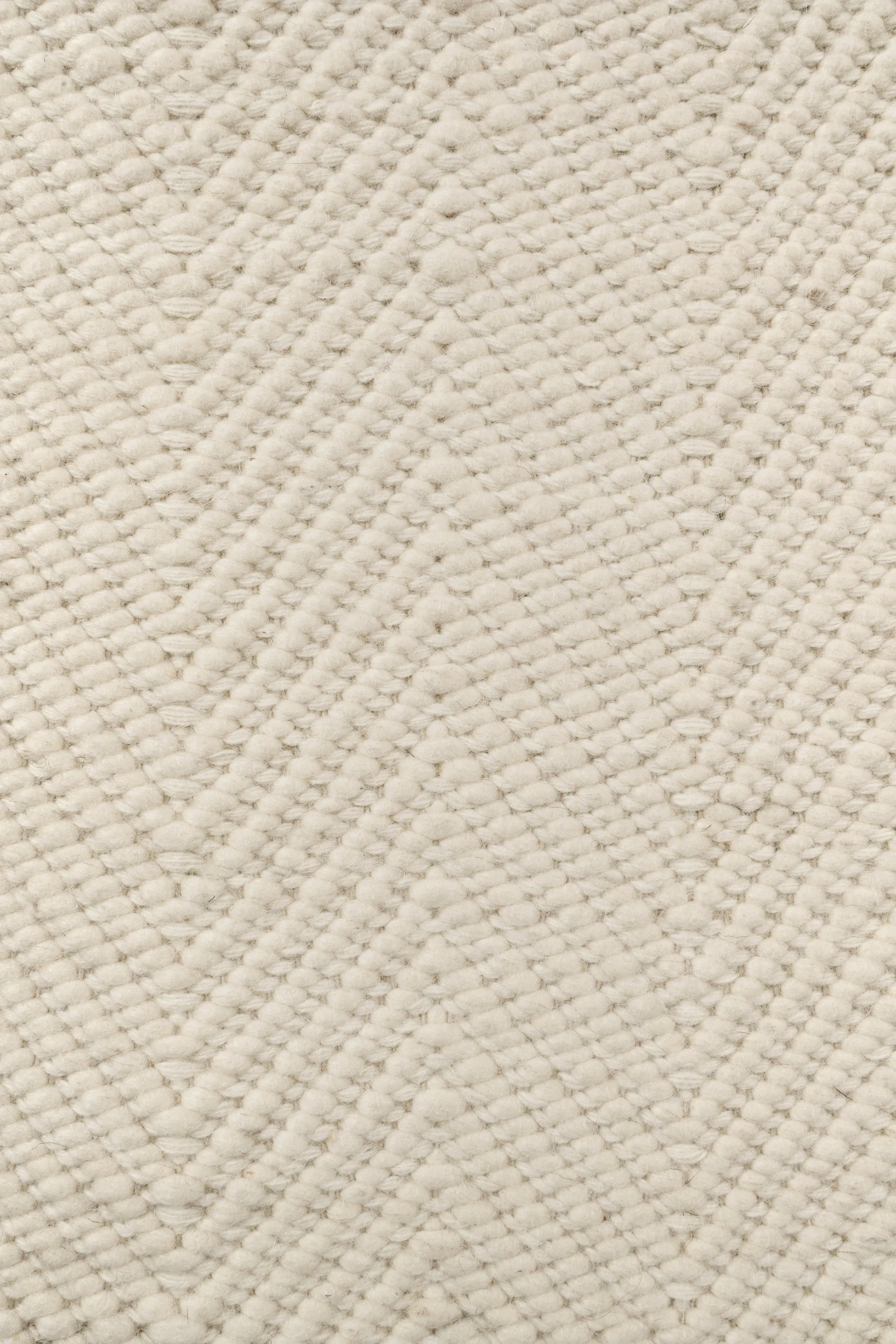 Alfombra de lana Furrow blanco natural, 80x240 cm Scandi Living