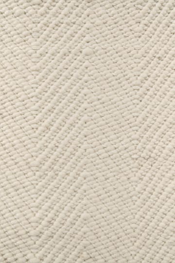 Alfombra de lana Furrow blanco natural - 80x240 cm - Scandi Living