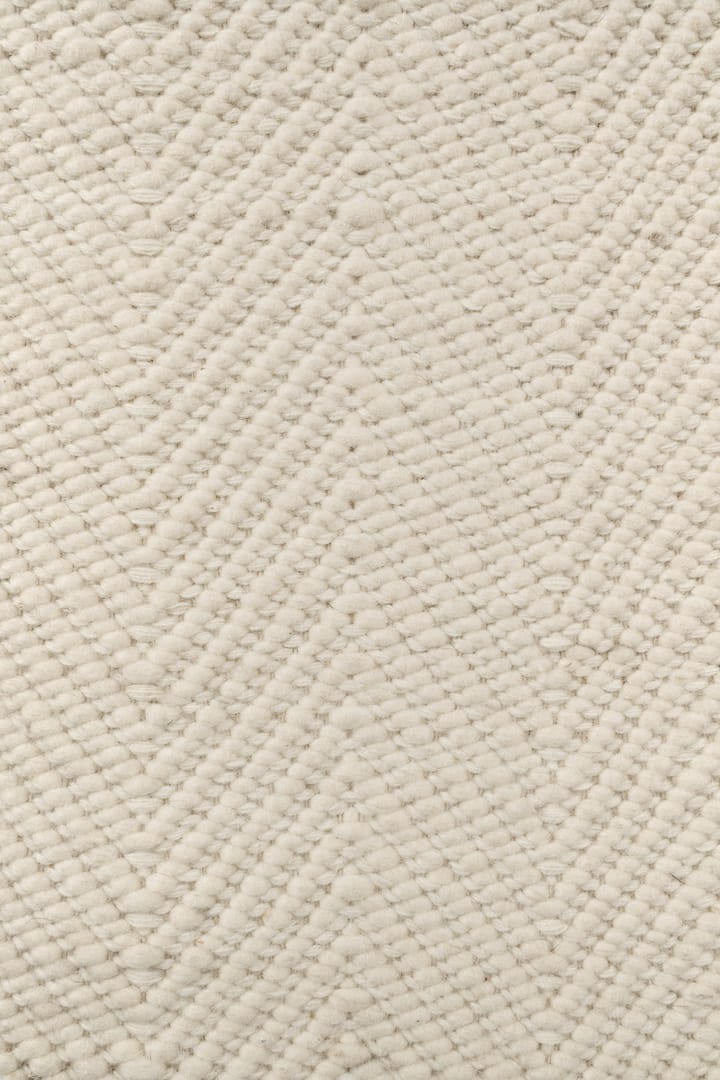 Alfombra de lana Furrow blanco natural, 80x240 cm Scandi Living