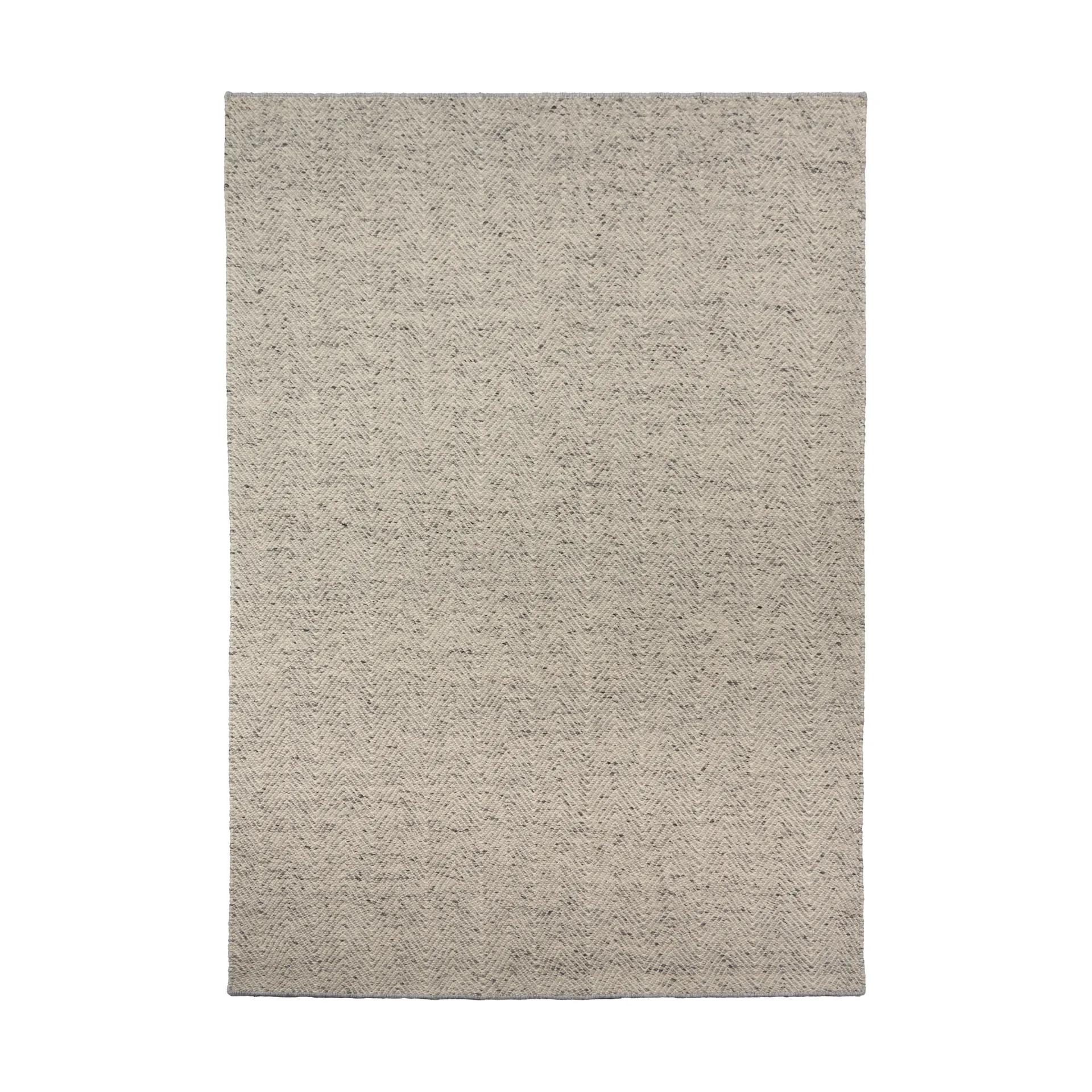 Alfombra de lana Furrow blanco natural/gris, 170x240 cm Scandi Living