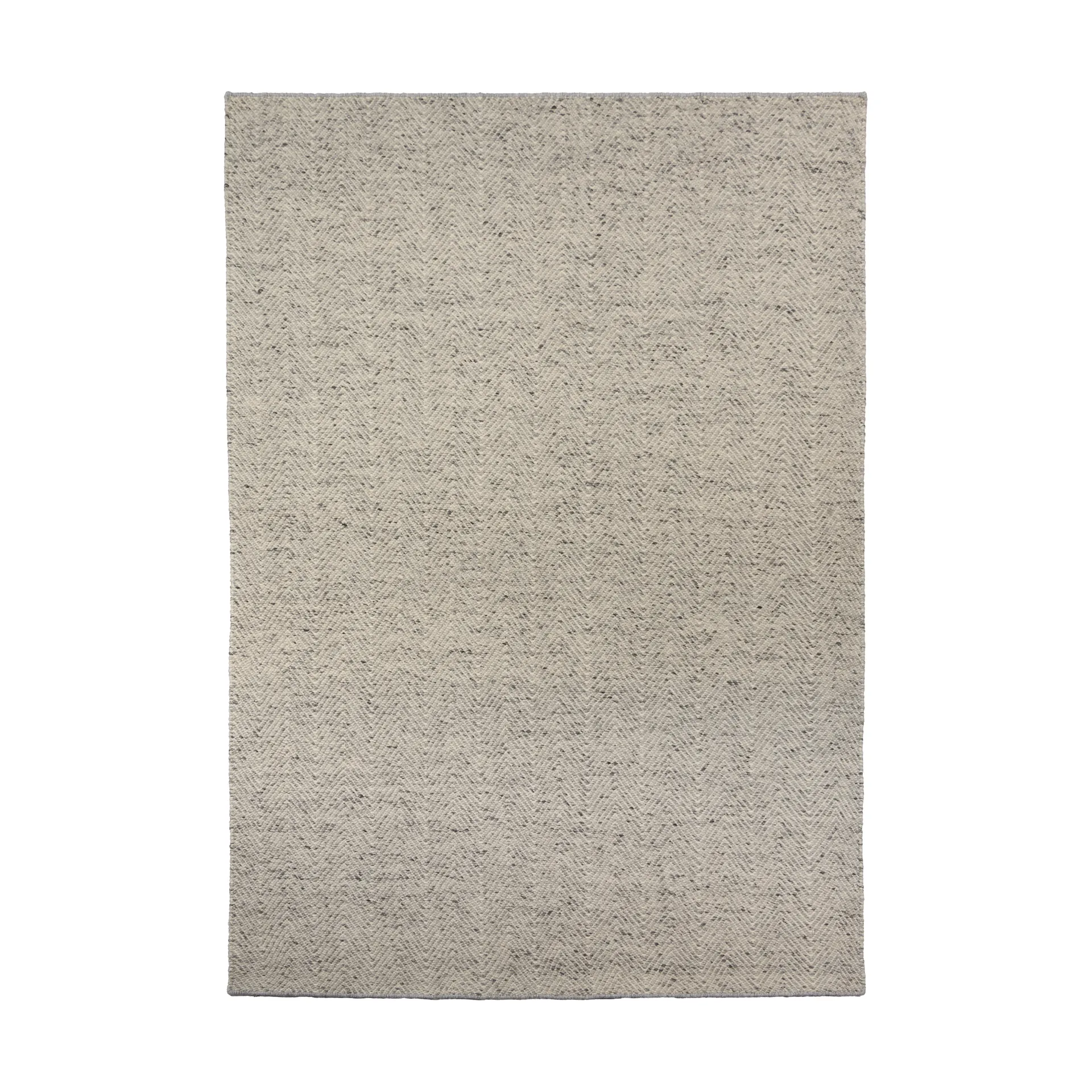 Alfombra de lana Furrow blanco natural/gris, 200x300 cm Scandi Living