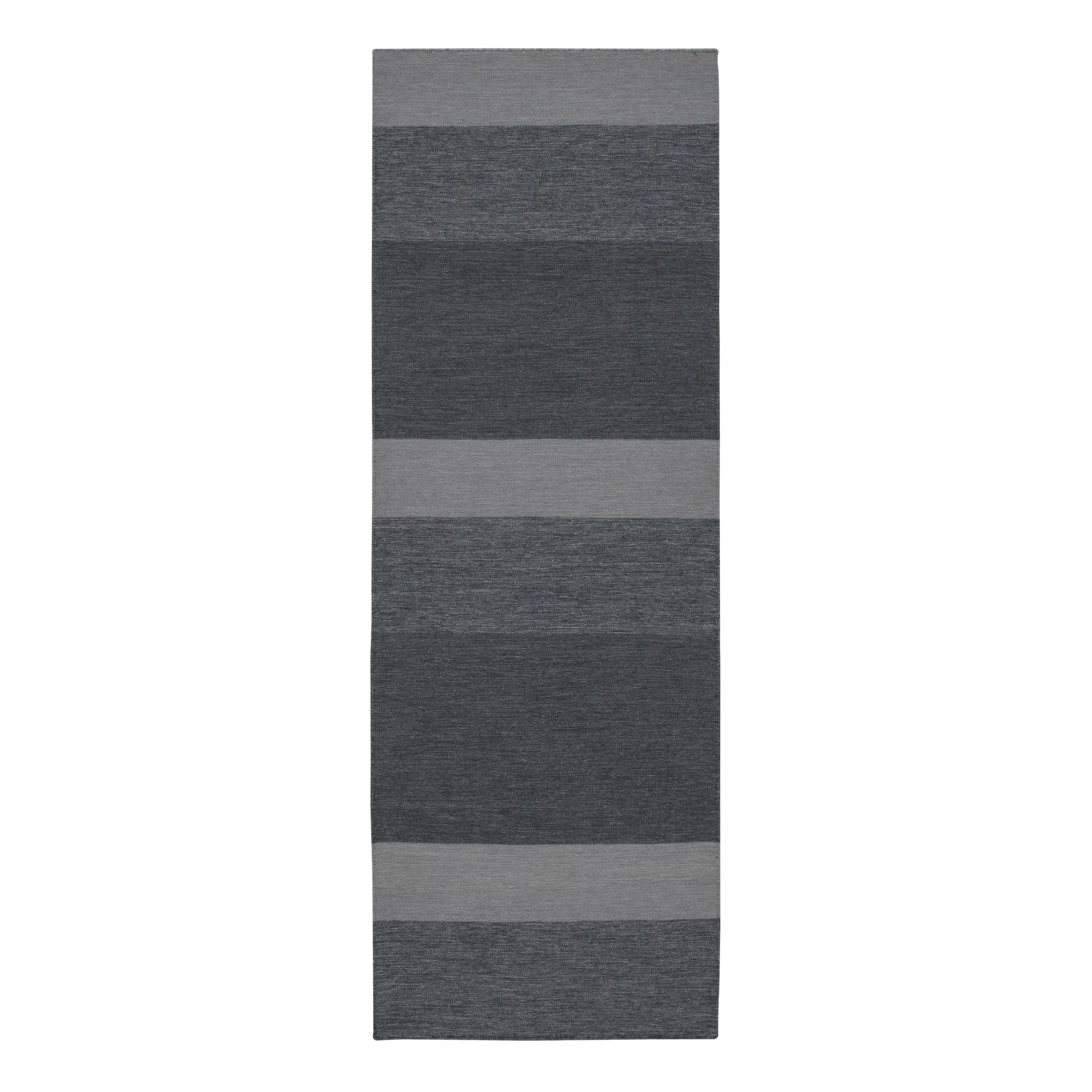 Alfombra de lana Granite gris oscuro, 80 x 240 cm Scandi Living