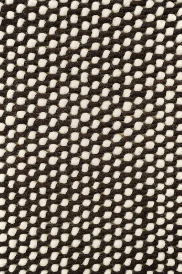 Alfombra de lana Hill - Blanco-marrón, 170x240 cm - Scandi Living