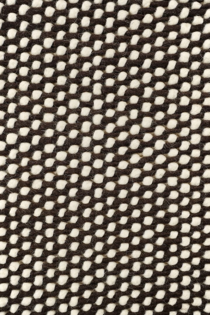 Alfombra de lana Hill blanco/marrón, 170x240 cm Scandi Living