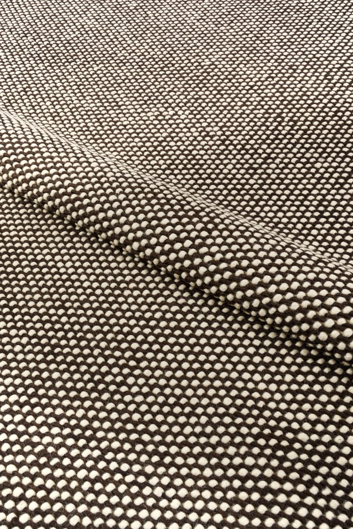 Alfombra de lana Hill blanco/marrón, 170x240 cm Scandi Living