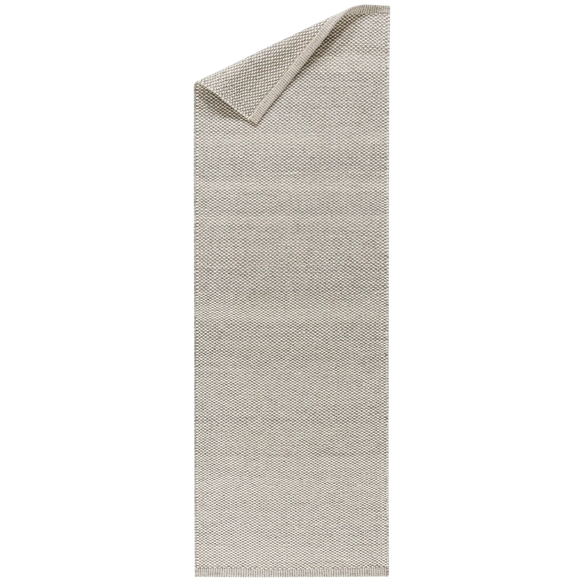 Alfombra de lana Lea blanco natural, 80x240 cm Scandi Living