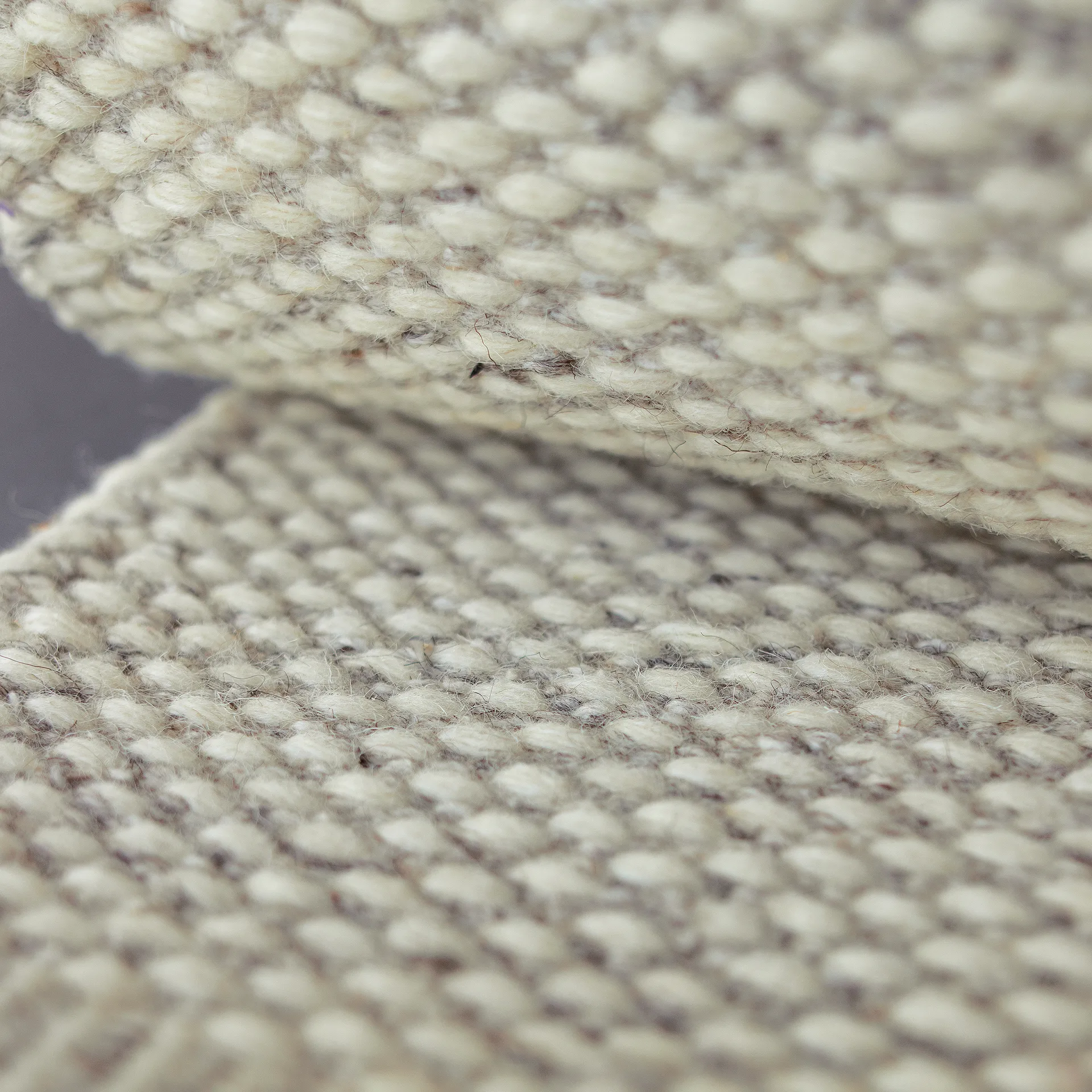 Alfombra de lana Lea blanco natural, 80x240 cm Scandi Living