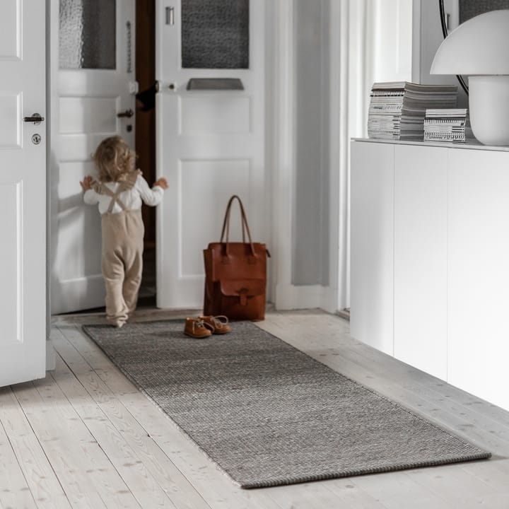 Alfombra de lana Lea gris natural, 80x240 cm Scandi Living