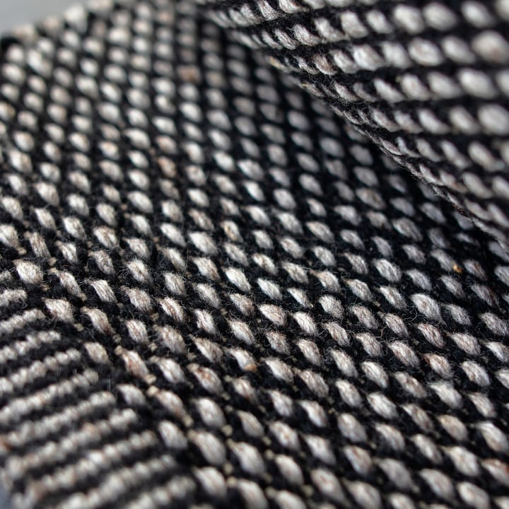 Alfombra de lana Lea negro, 80x240 cm Scandi Living