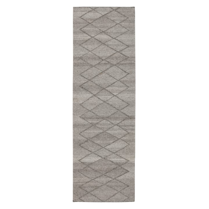 Alfombra de lana Peak gris natural - 80 x 240 cm - Scandi Living