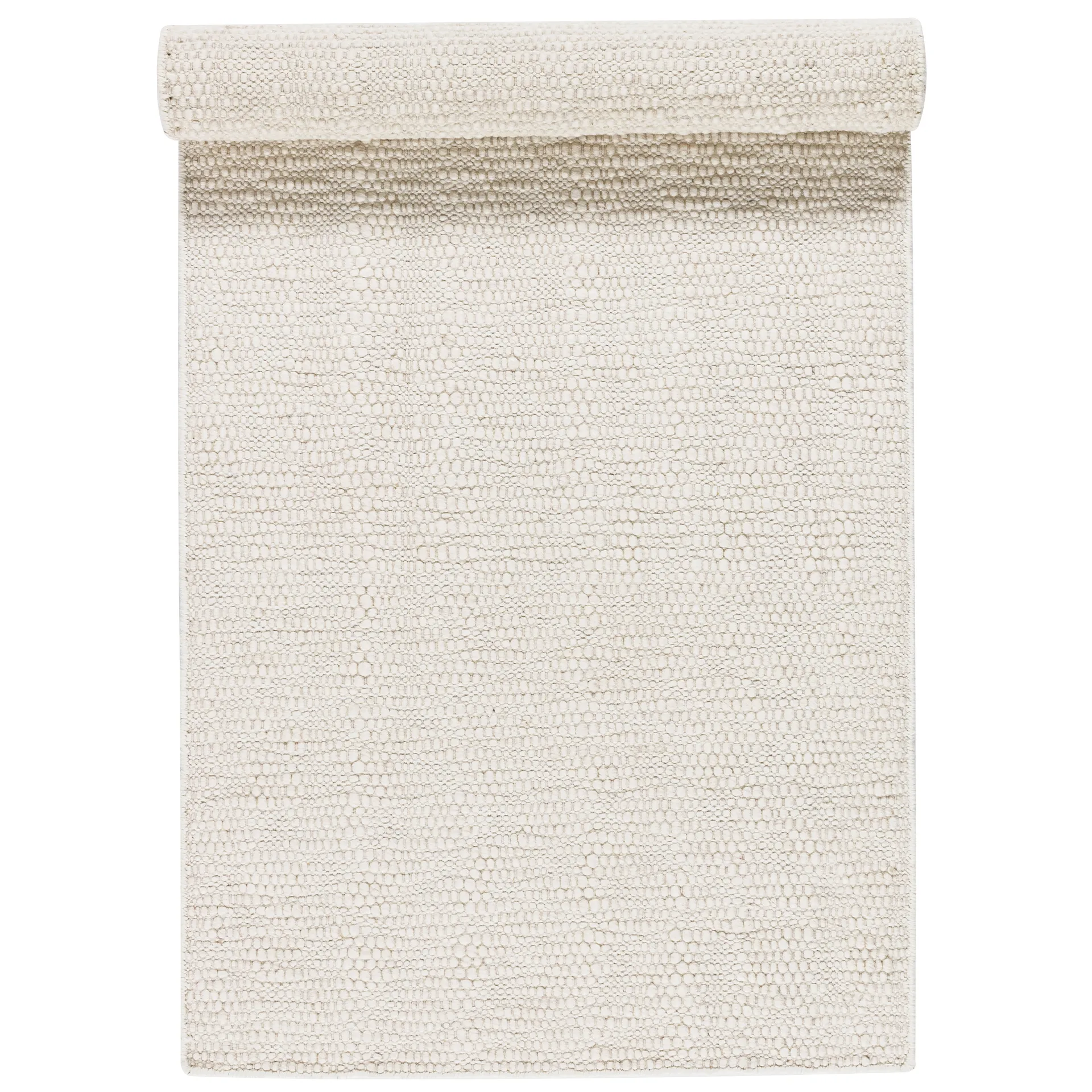 Alfombra de lana Pebble blanco, 80x240 cm Scandi Living