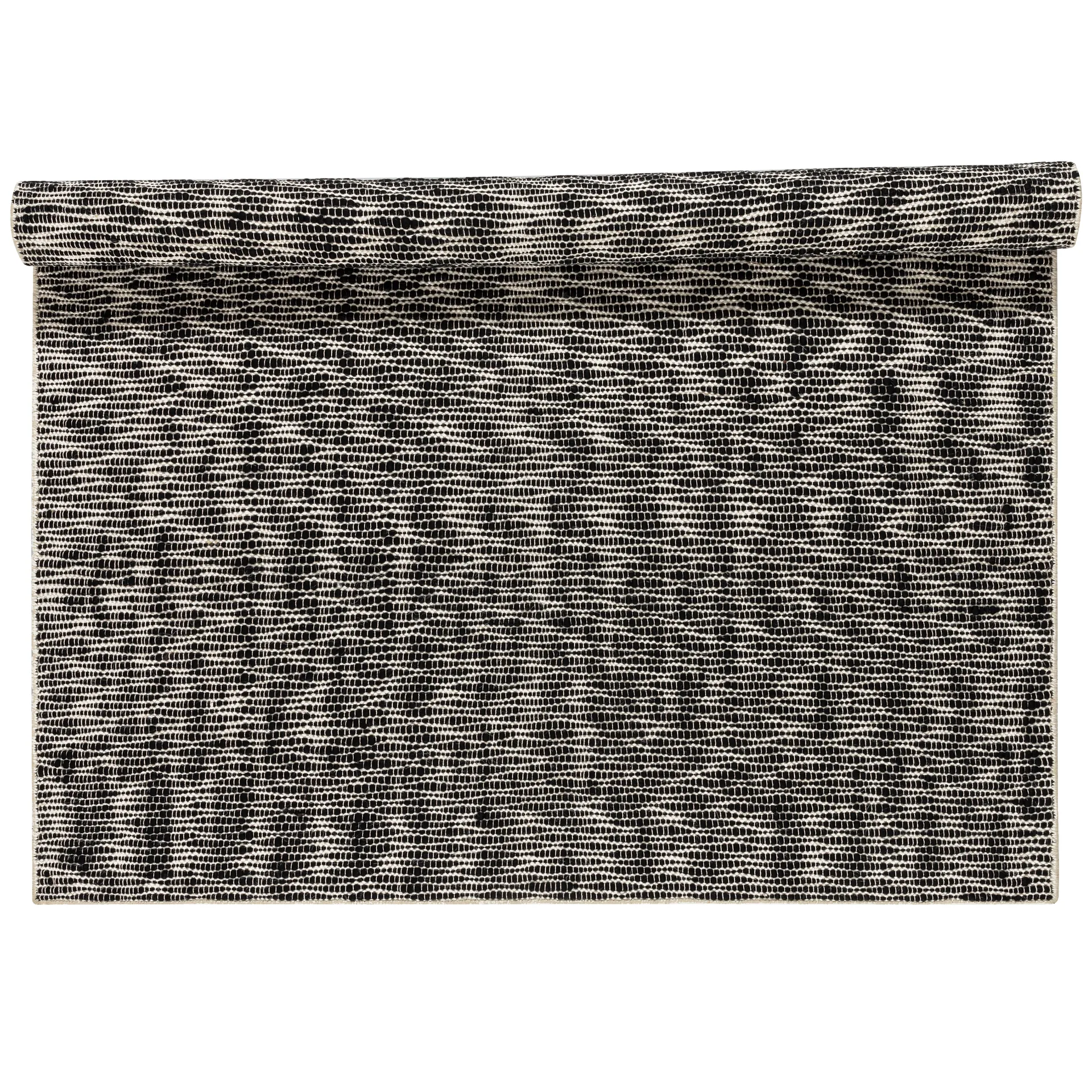 Alfombra de lana Pebble negro, 170x240 cm Scandi Living