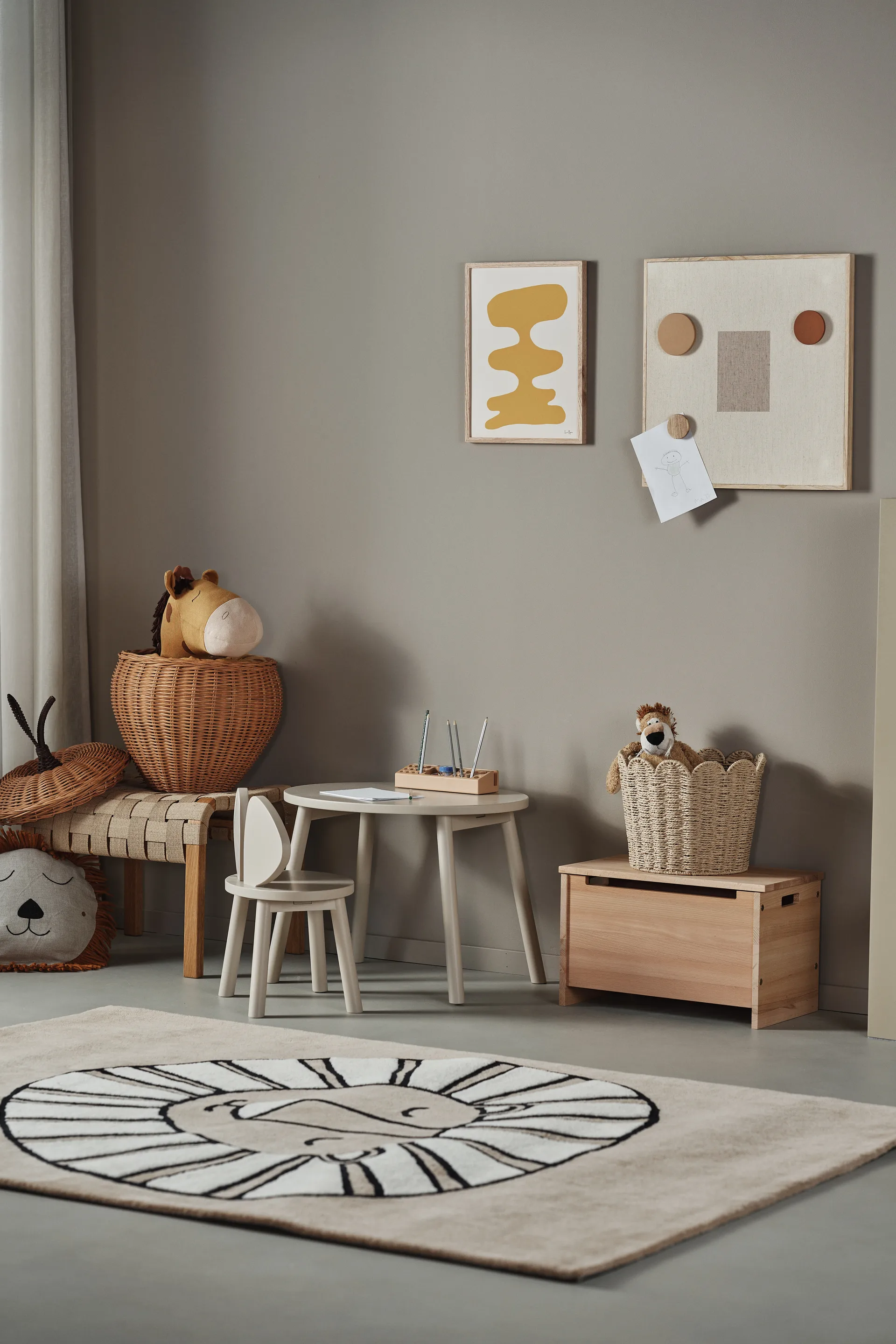 Alfombra de lana Roar 170x240 cm, Sand Scandi Living