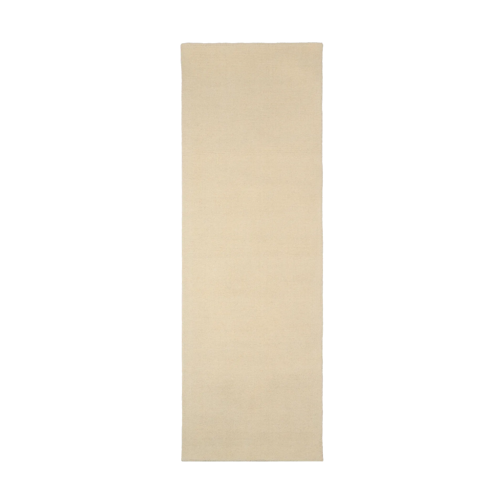 Alfombra de lana Terrain blanco natural, 80x240 cm Scandi Living