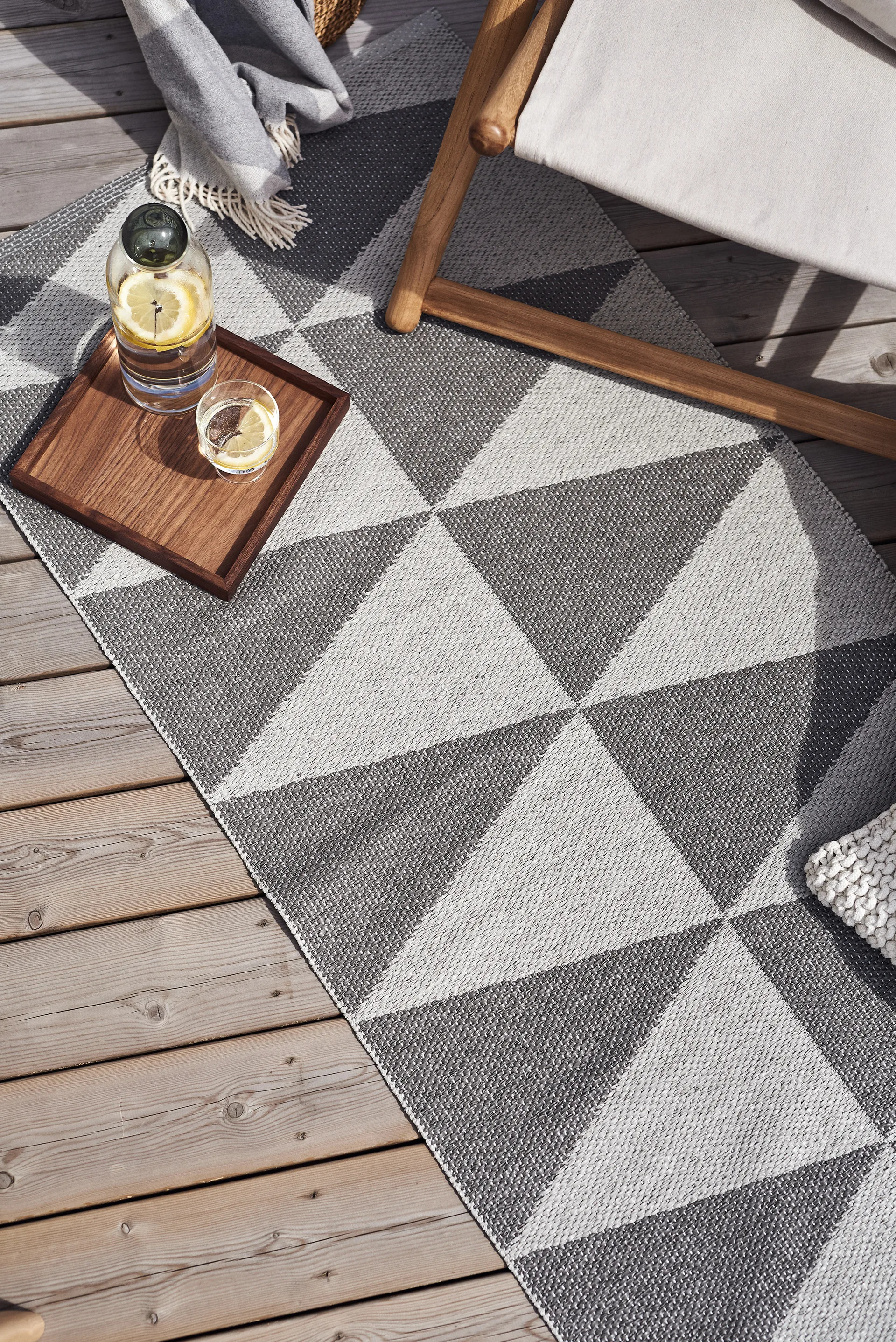 Alfombra de plástico Rime gris, 150x220cm Scandi Living