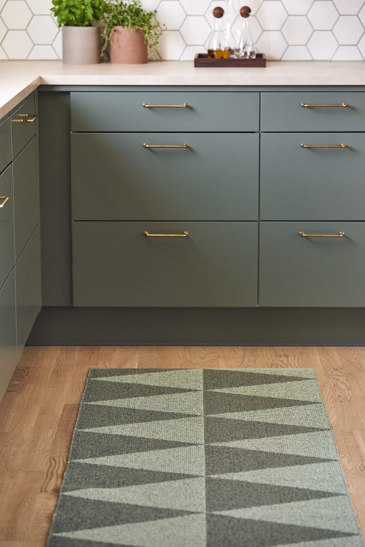 Alfombra de plástico Rime verde, 70x200cm Scandi Living