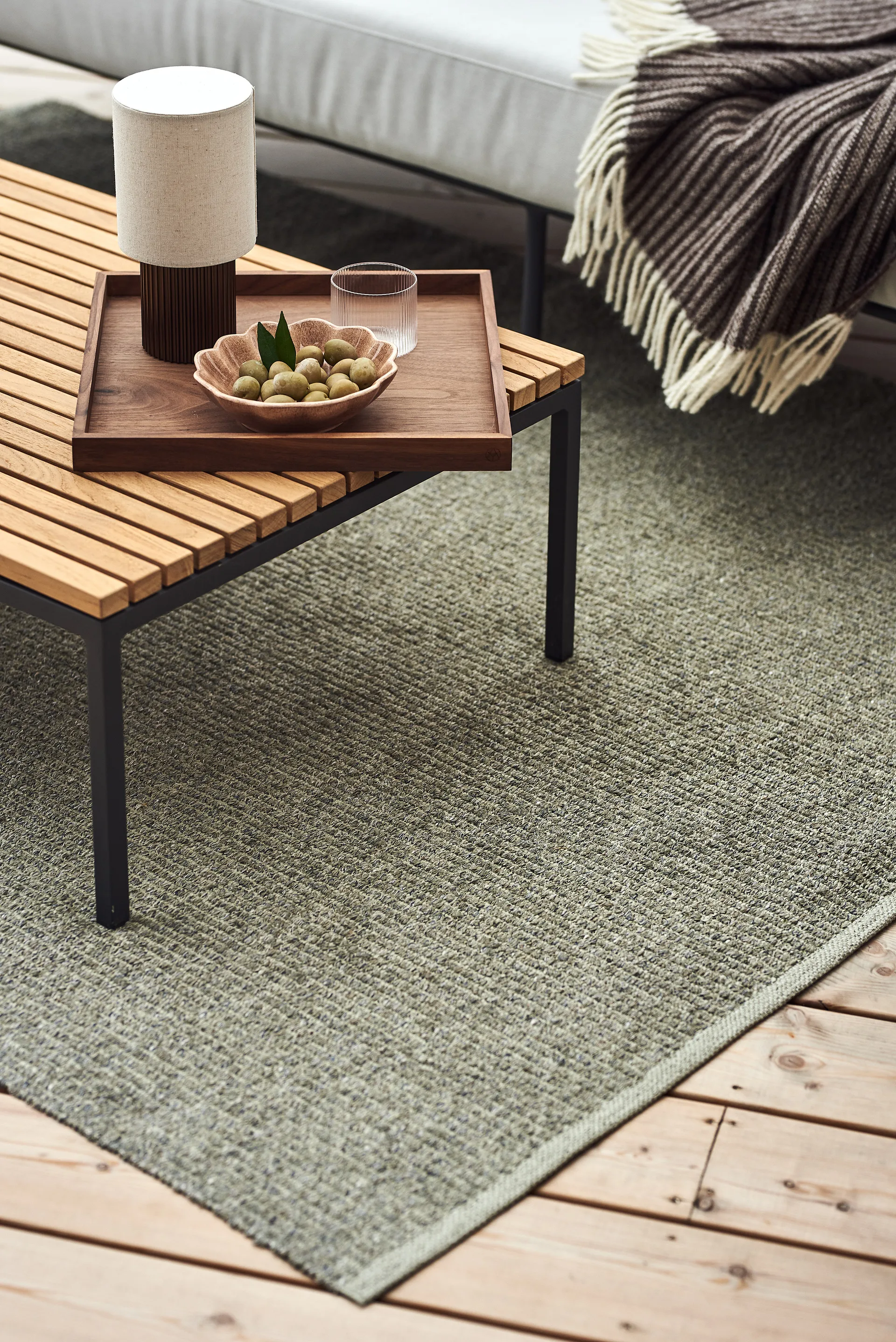 Alfombra Fallow dusty green, 150x220cm Scandi Living