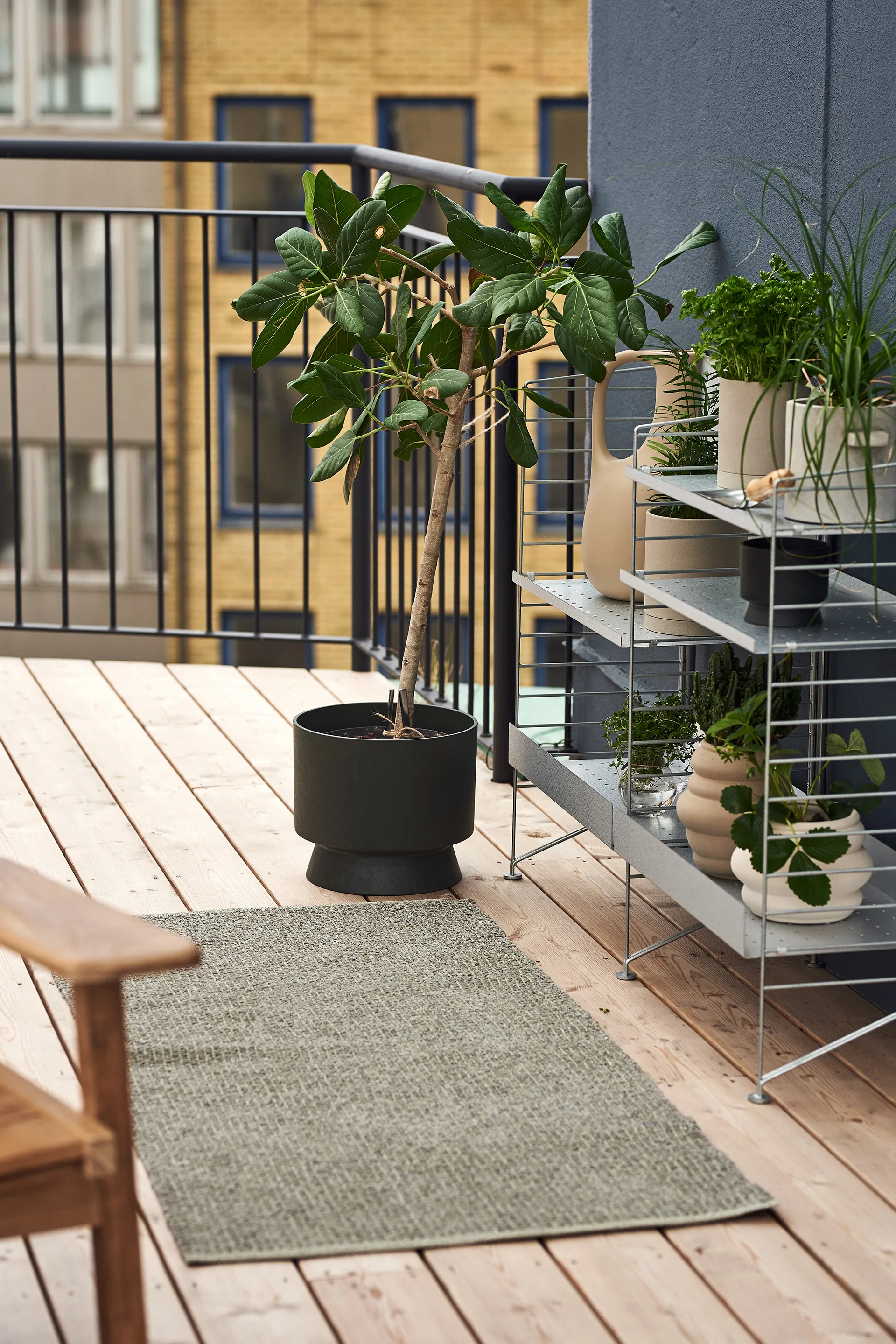 Alfombra Fallow dusty green, 70x250cm Scandi Living