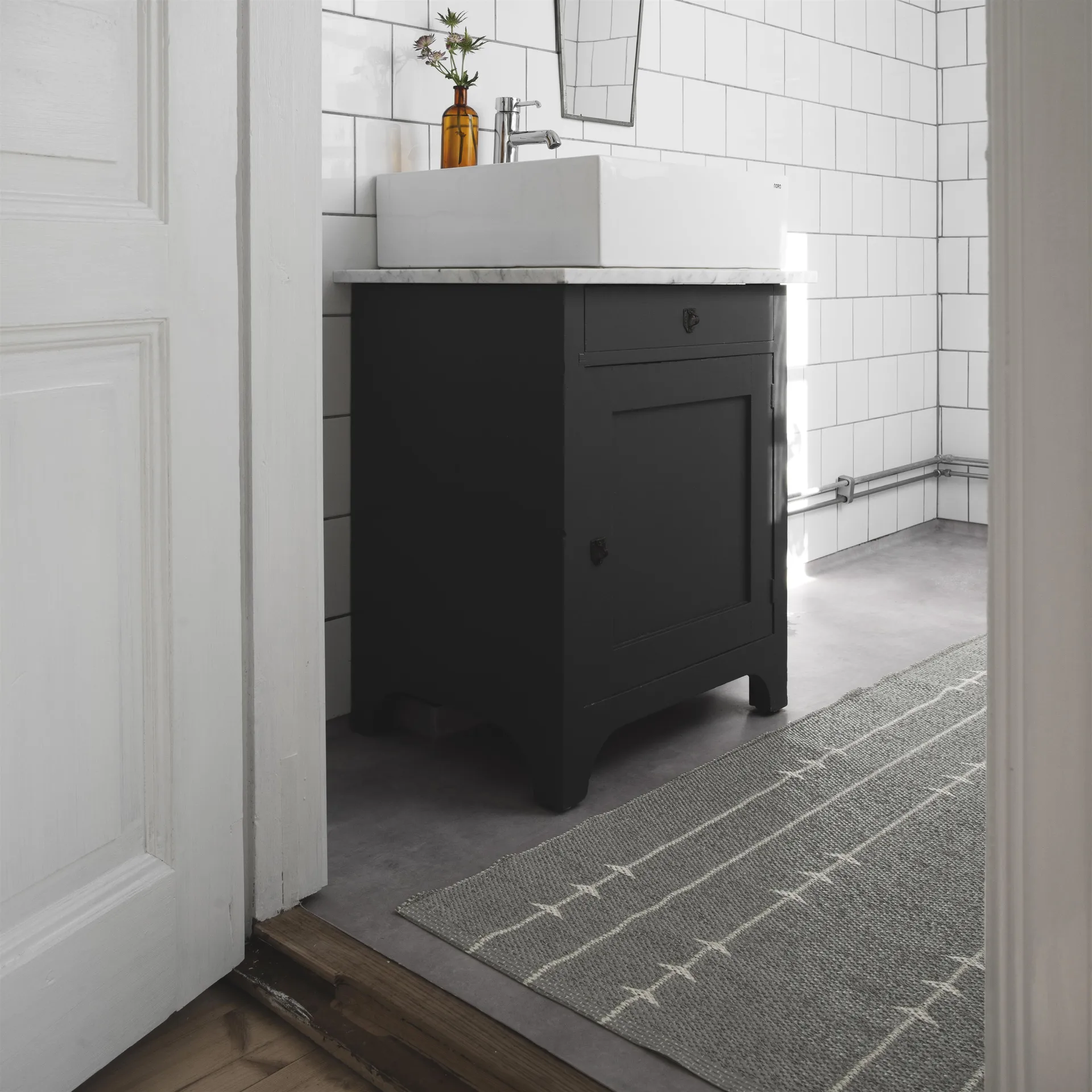 Alfombra Fir concrete, 70 x 250 cm Scandi Living