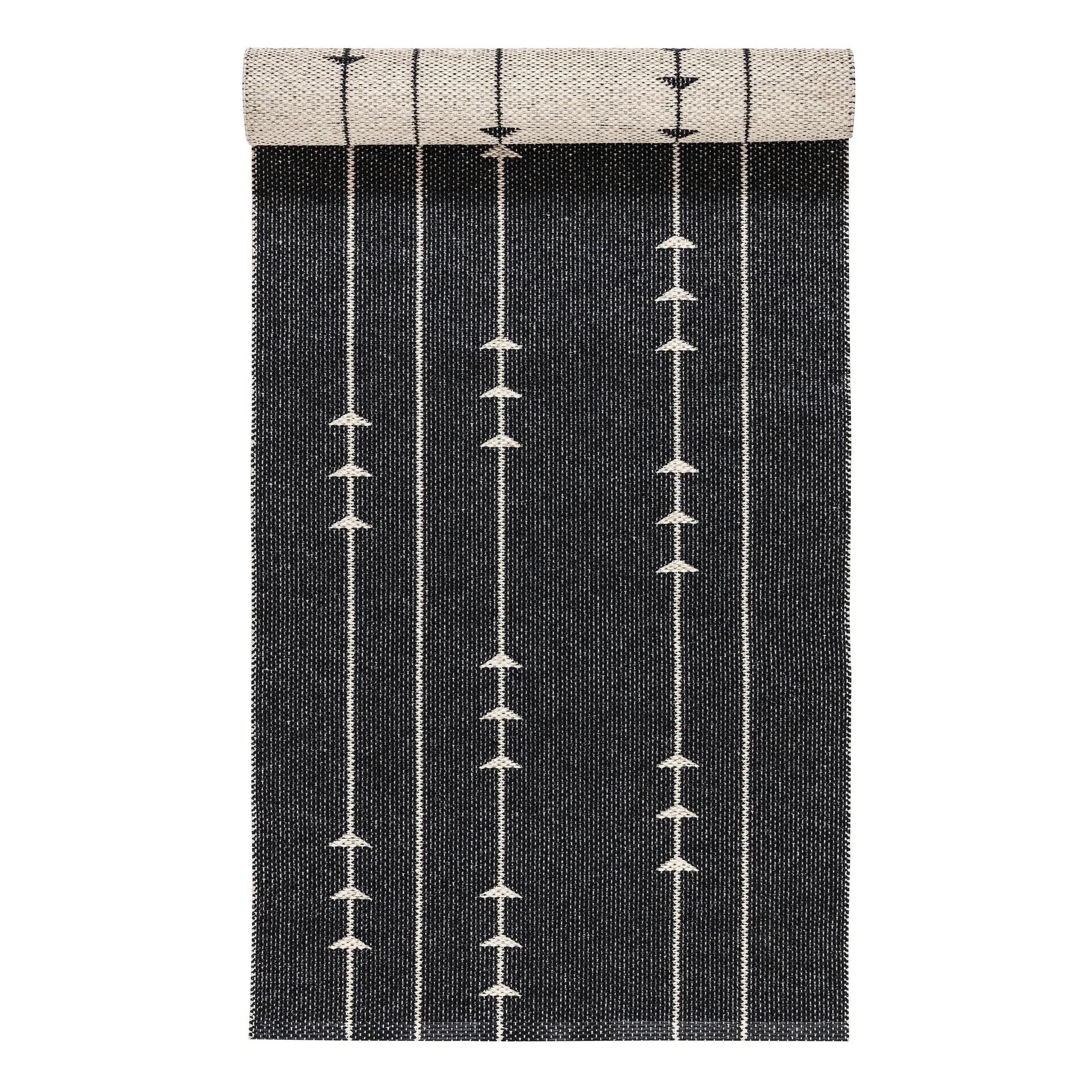 Alfombra Fir nude-black, 70 x 200 cm Scandi Living