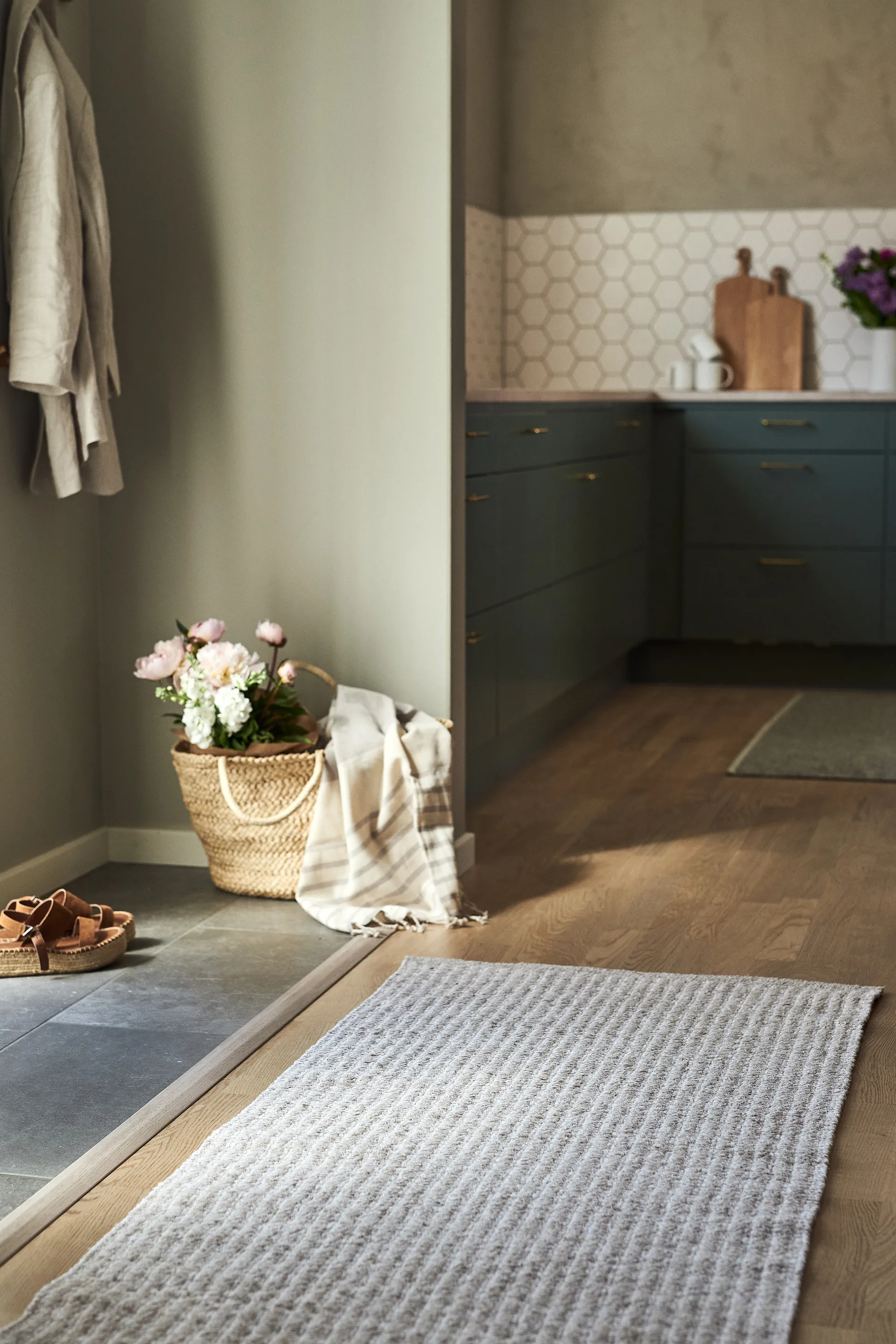 Alfombra Harvest beige, 70x250cm Scandi Living