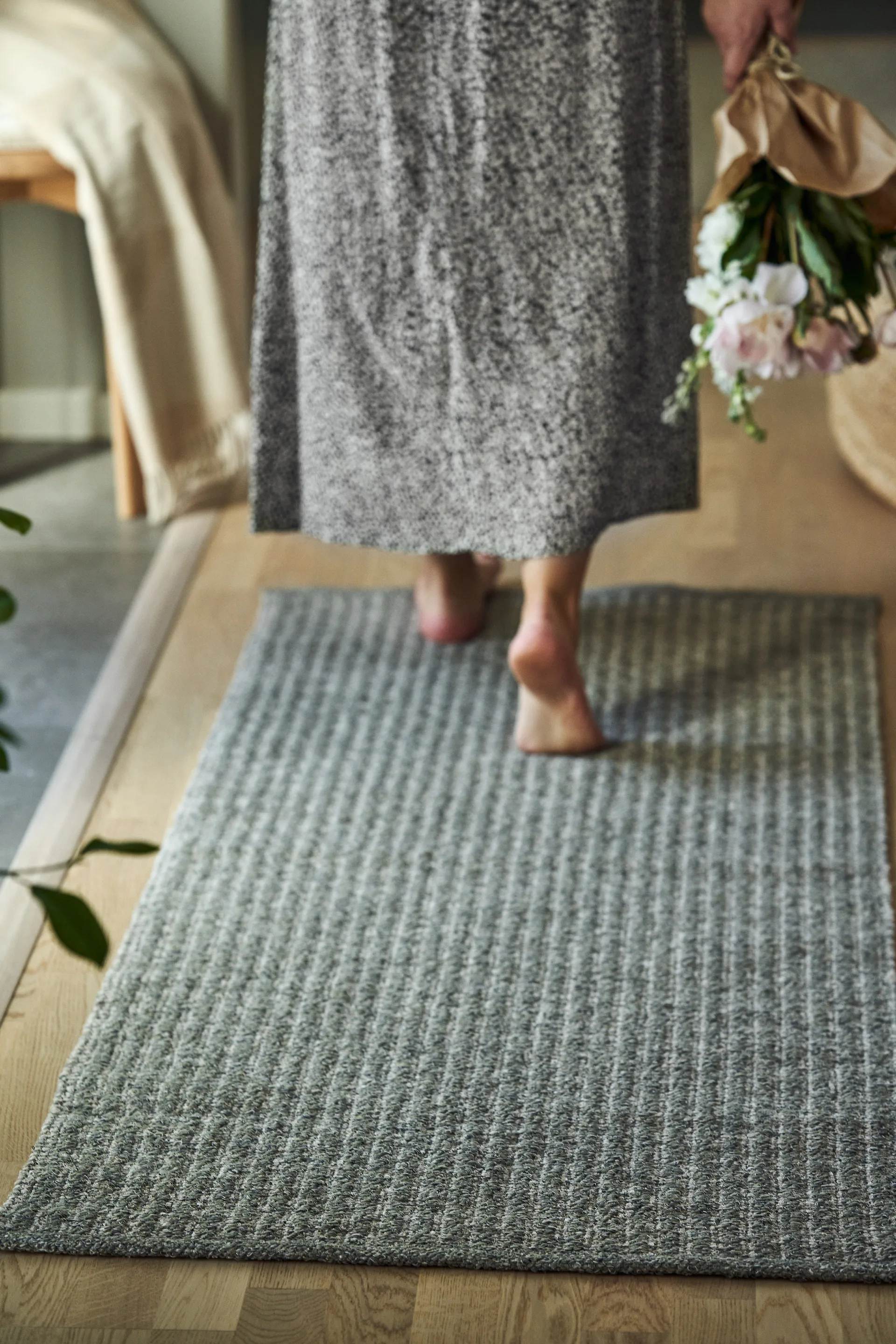 Alfombra Harvest dusty green, 70x250cm Scandi Living