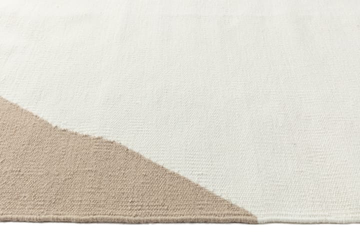 Alfombra kelim Flow blanco-beige - 170x240 cm - Scandi Living