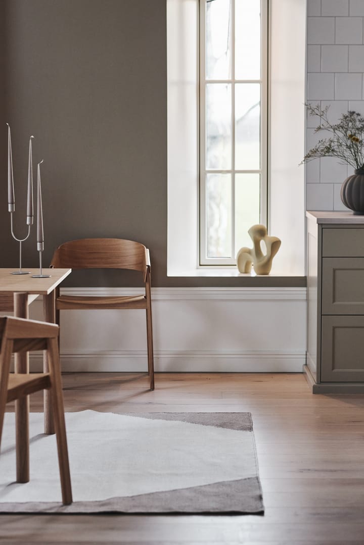 Alfombra kelim Flow blanco-beige, 170x240 cm Scandi Living