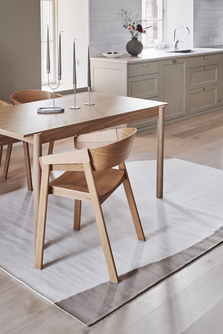 Alfombra kelim Flow blanco-beige, 170x240 cm Scandi Living