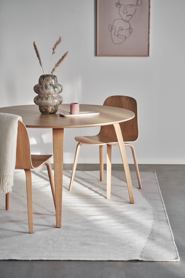 Alfombra kelim Flow blanco-gris, 170x240 cm Scandi Living