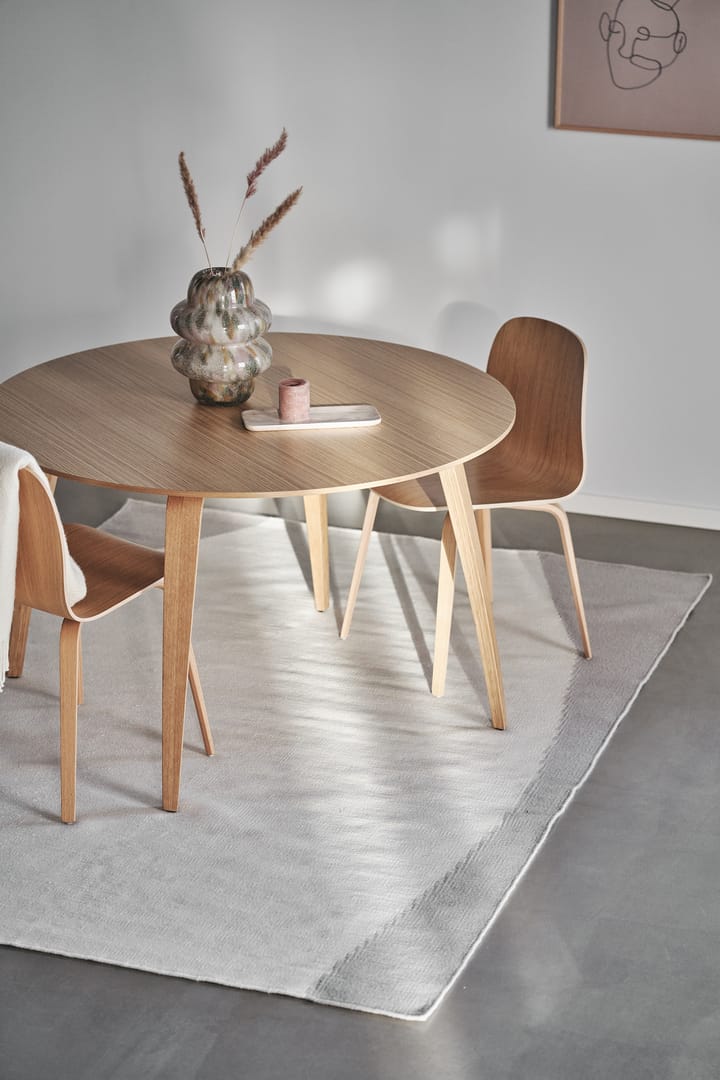 Alfombra kelim Flow blanco-gris, 170x240 cm Scandi Living