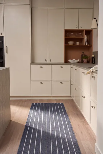 Alfombra pasillera Lane  - Ocean blue, 70x200 cm - Scandi Living