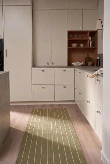 Alfombra pasillera Lane  - Olive green, 70x200 cm - Scandi Living