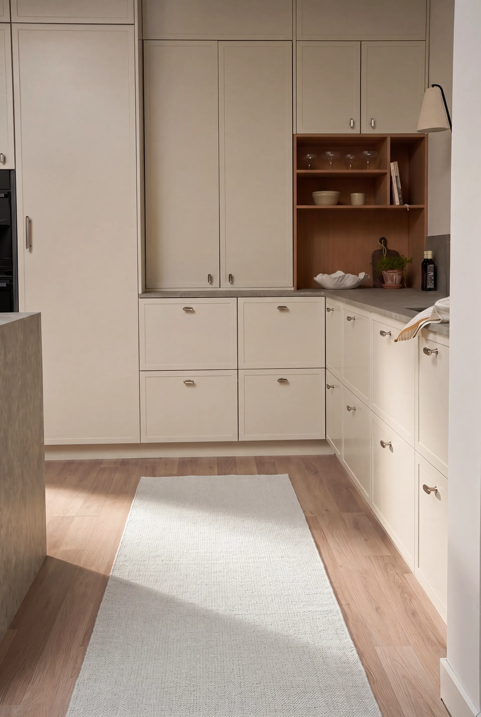 Alfombra pasillera Mellow , Gris, 70x200 cm Scandi Living
