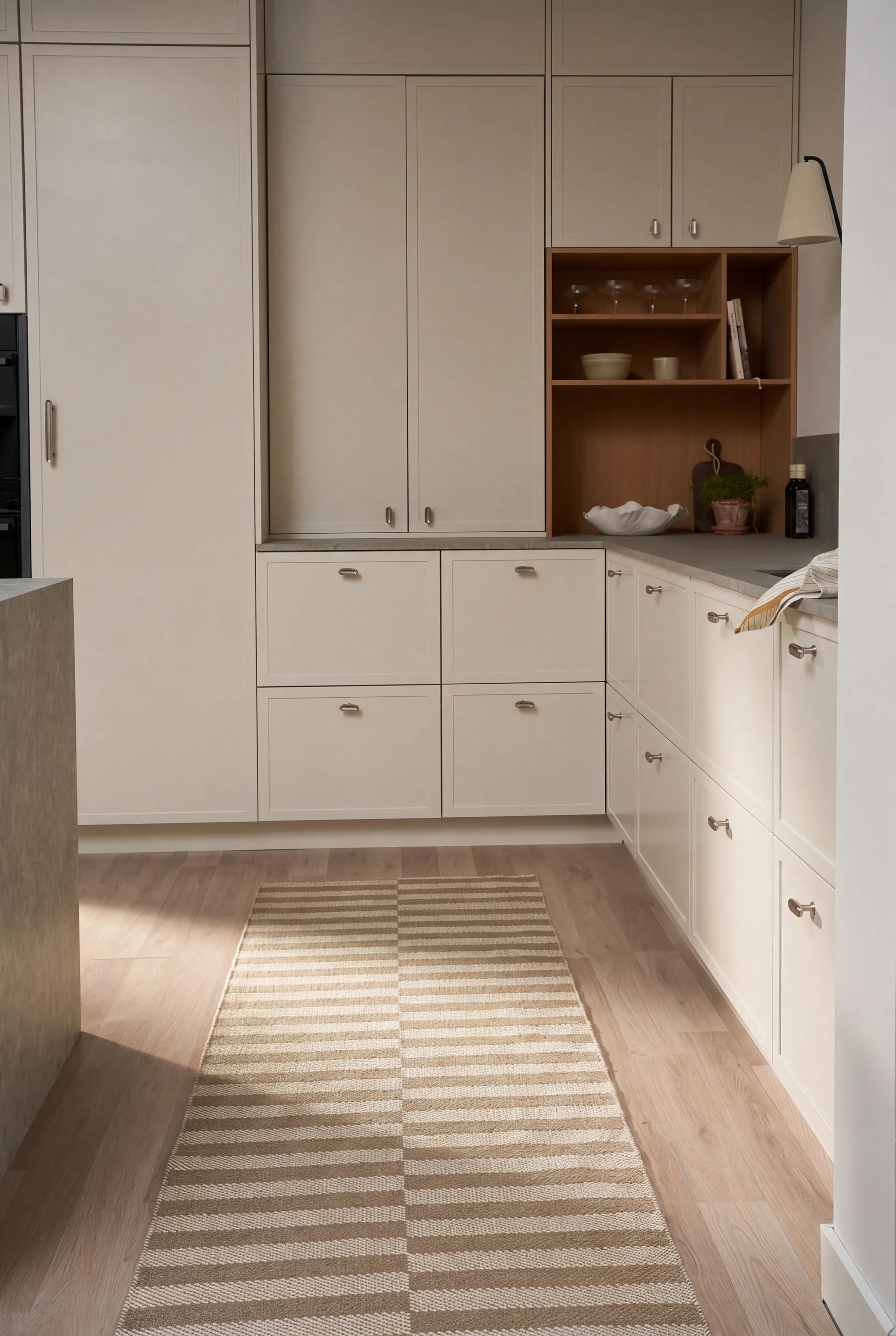 Alfombra pasillera Path , Beige, 70x150 cm Scandi Living