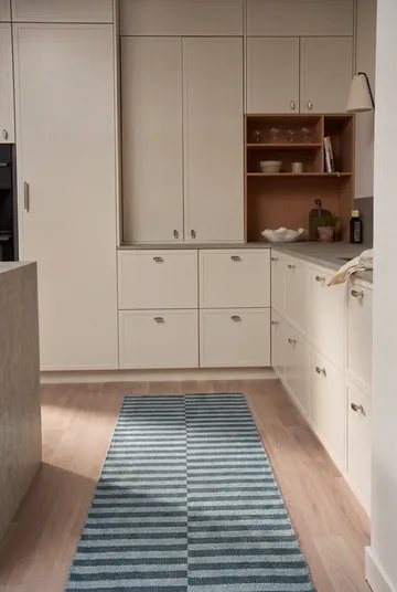 Alfombra pasillera Path  - Ocean blue, 70×250 cm - Scandi Living