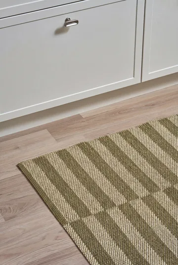 Alfombra Path - Olive green, 150x200 cm - Scandi Living