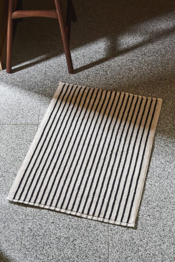 Alfombrilla de baño Drift 50x70cm - Blanco-negro - Scandi Living