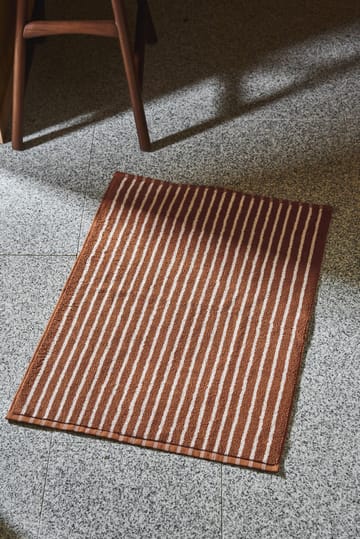 Alfombrilla de baño Drift 50x70cm - Marrón-blanco - Scandi Living