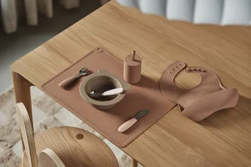 Babero de silicona Silly, 2-pack - Vanilla-hazel - Scandi Living