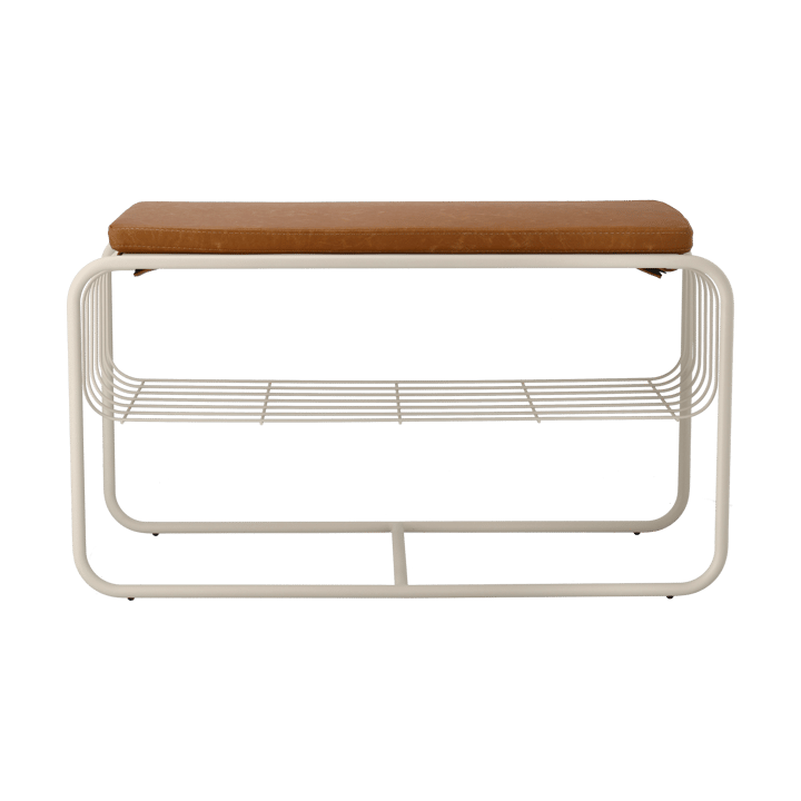 Banco/estante zapatero Nod 80x36x42 cm, Beige Scandi Living