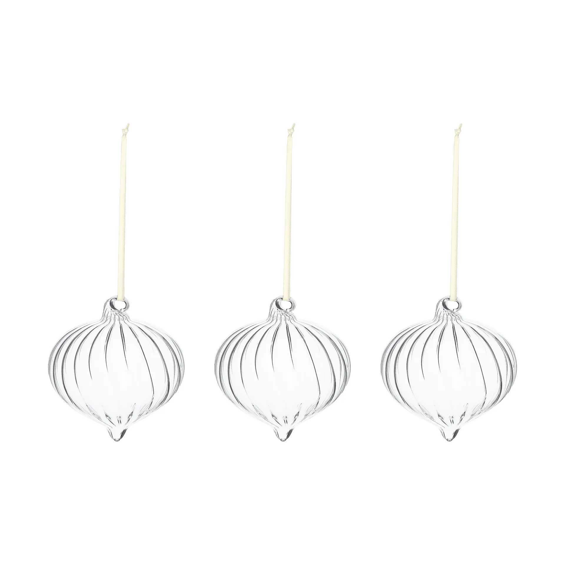 Bola de Navidad Whisper, 3-pack, Transparente Scandi Living