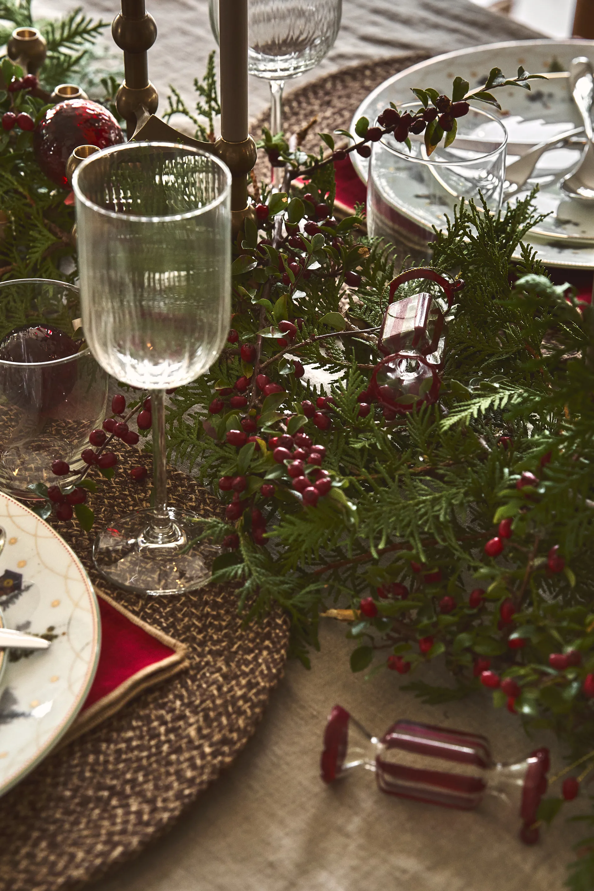 Bolas de navidad Bonbons, 6-pack, Rojo Scandi Living