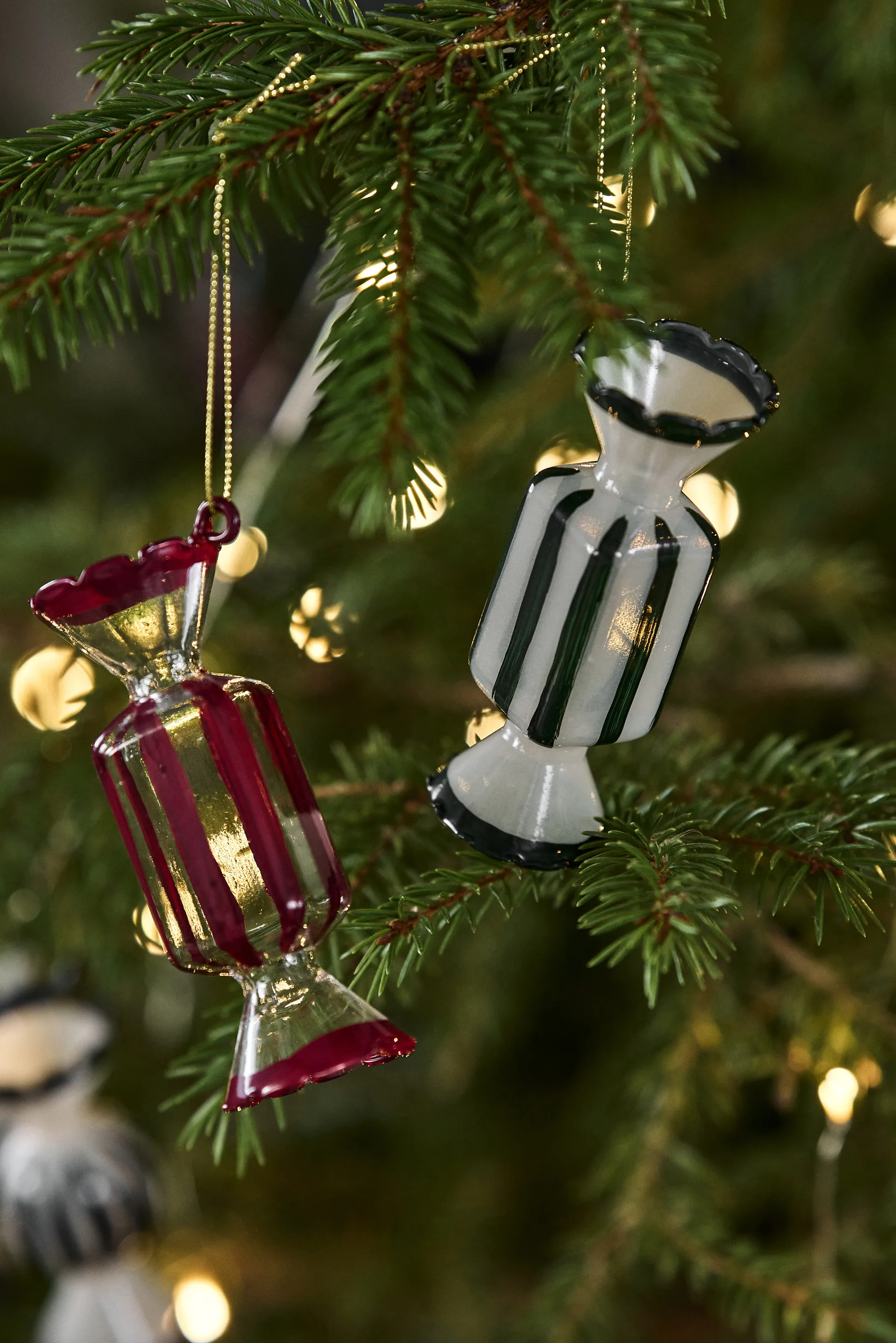 Bolas de navidad Bonbons, 6-pack, Verde Scandi Living