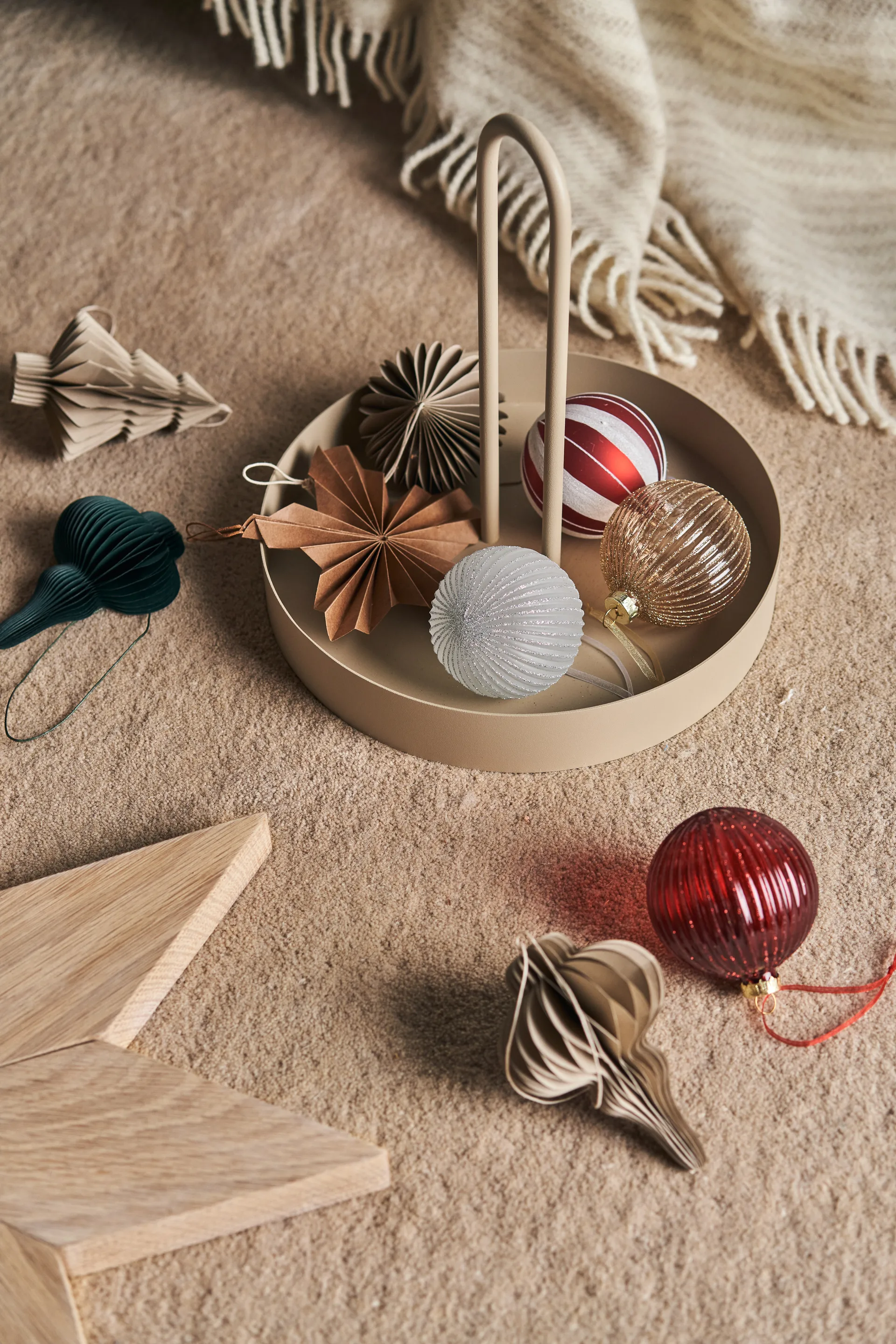 Bolas de Navidad Holiday 6 unidades, Blanco Scandi Living