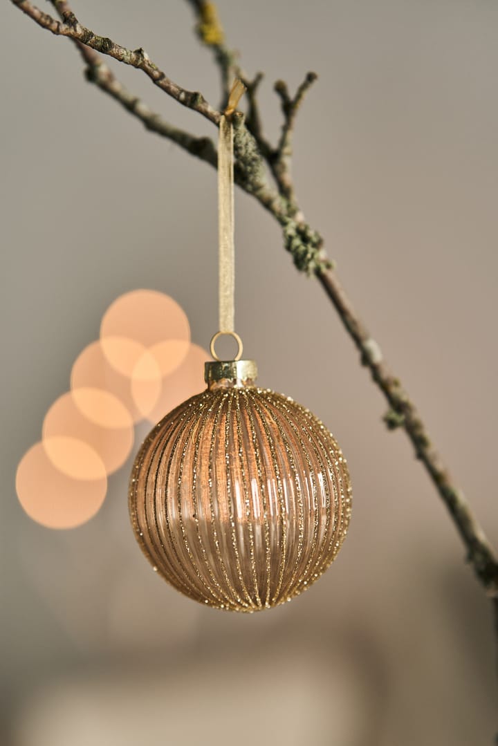 Bolas de Navidad Holiday 6 unidades, Dorado Scandi Living