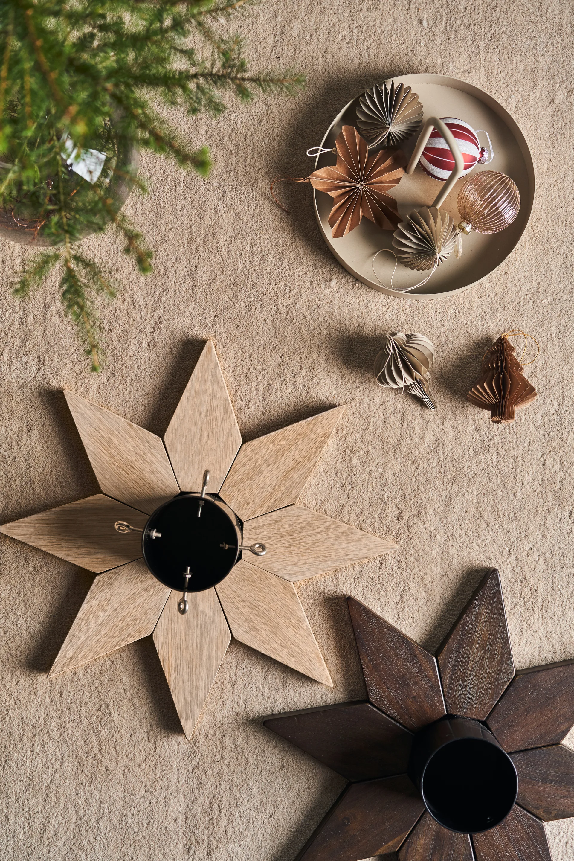Bolas de Navidad Holiday 6 unidades, Dorado Scandi Living