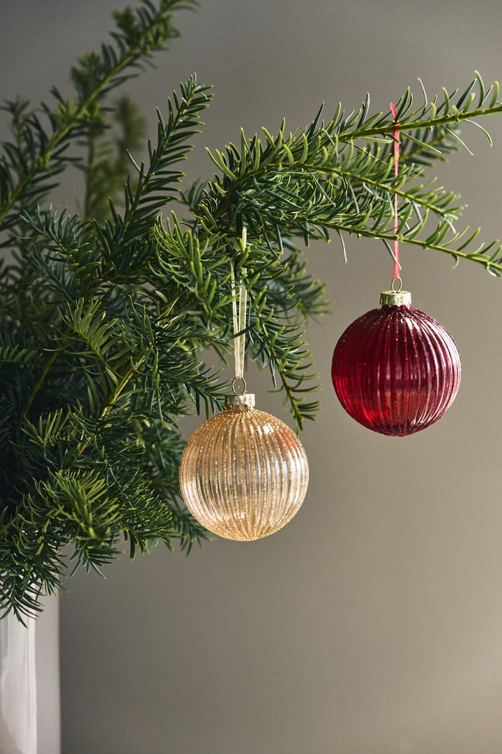 Bolas de Navidad Holiday 6 unidades, Rojo Scandi Living